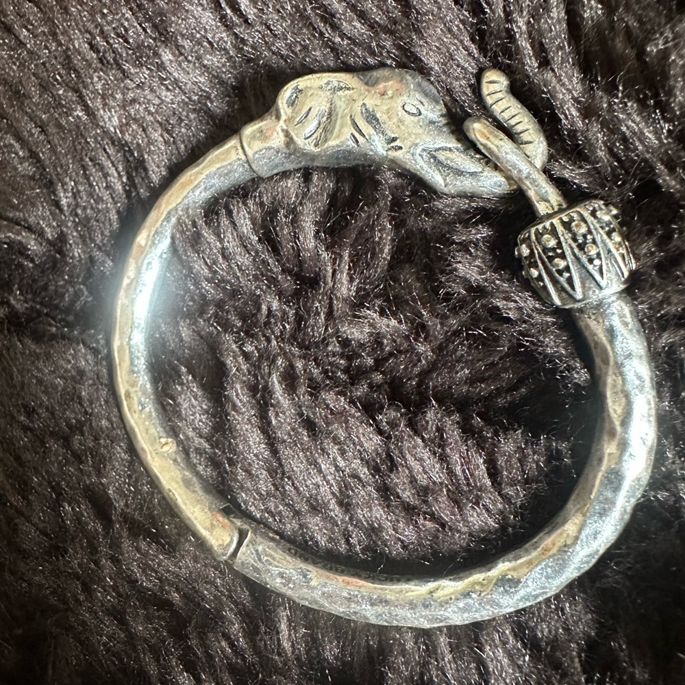 Lucky Brand Silver Elephant Bracelet